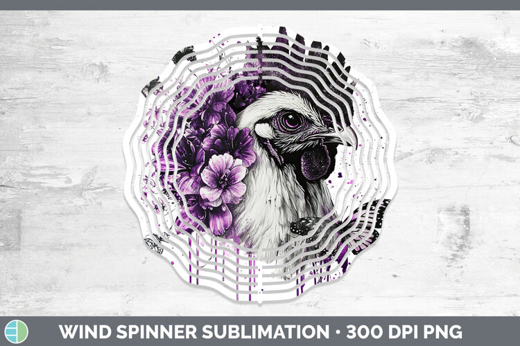 GorgeousAnimals Purple Drips Wind Spinner design.