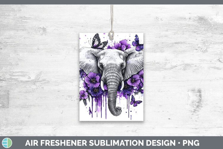 GorgeousAnimals Purple Drips Air Freshener design.