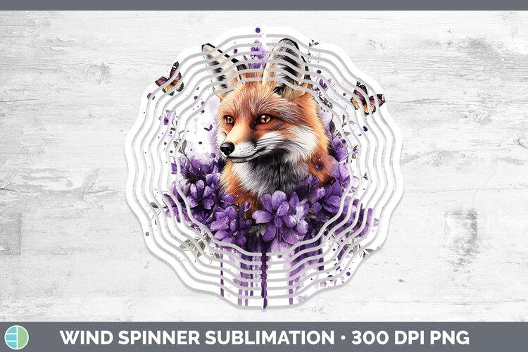 GorgeousAnimals Purple Drips Wind Spinner design.