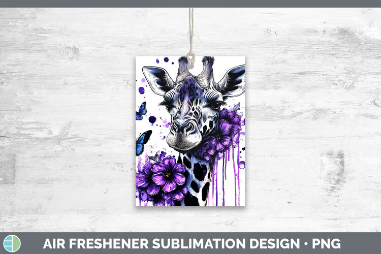 GorgeousAnimals Purple Drips Air Freshener design.