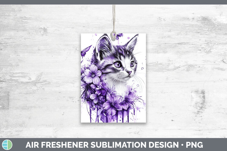 GorgeousAnimals Purple Drips Air Freshener design.