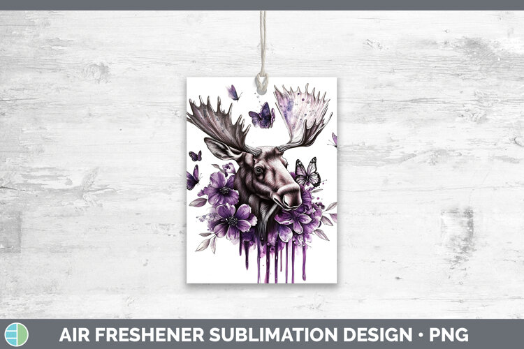 GorgeousAnimals Purple Drips Air Freshener design.