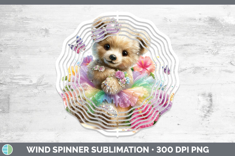 GorgeousAnimals Rainbow Summer Wind Spinner design.