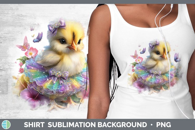 Animals Rainbow Summer Chicken Shirt Sublimation Background