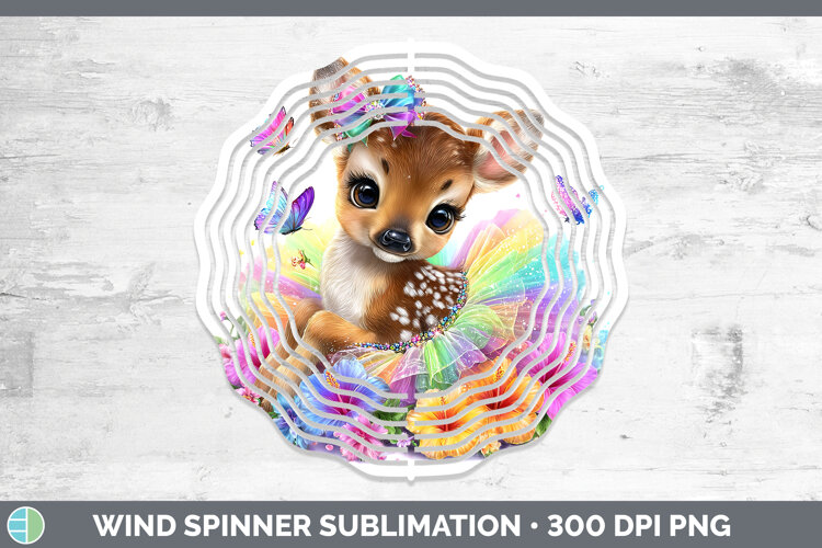GorgeousAnimals Rainbow Summer Wind Spinner design.