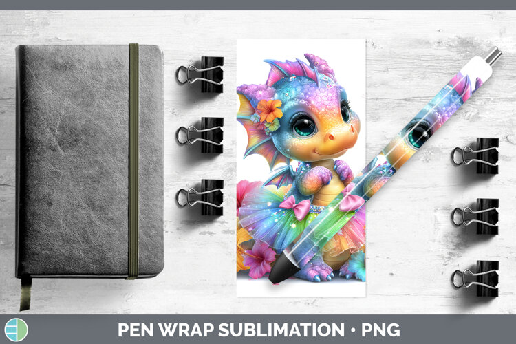 GorgeousAnimals Rainbow Summer Pen Wrap design.