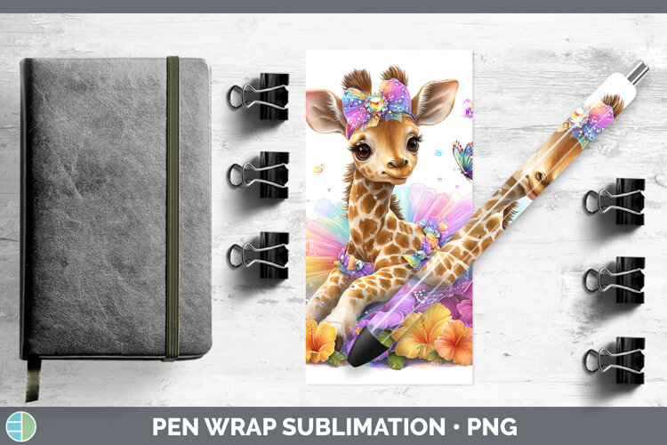 GorgeousAnimals Rainbow Summer Pen Wrap design.