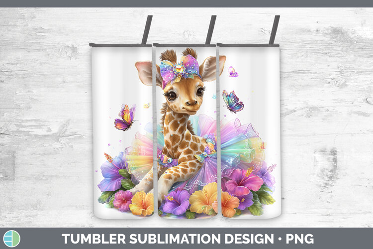 GorgeousAnimals Rainbow Summer Tumbler design.