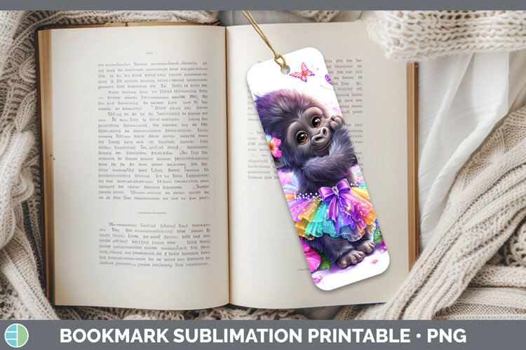 GorgeousAnimals Rainbow Summer Bookmark design.