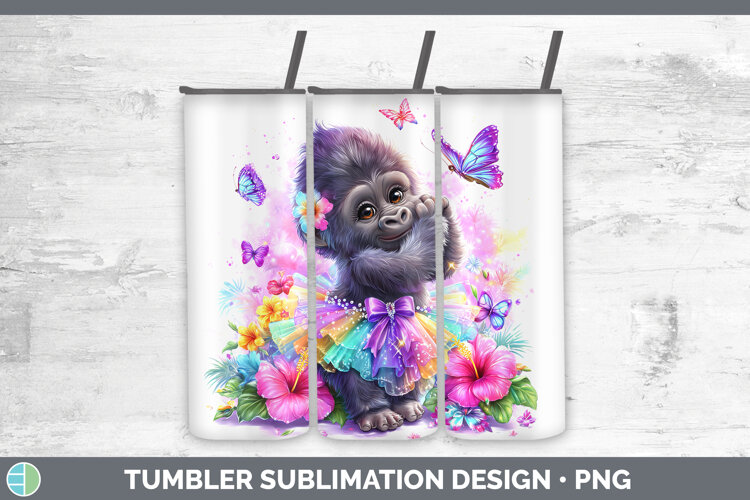 GorgeousAnimals Rainbow Summer Tumbler design.
