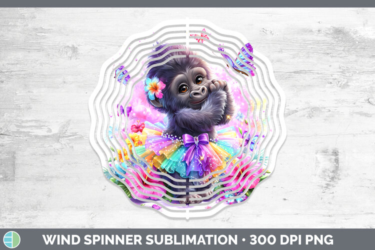 GorgeousAnimals Rainbow Summer Wind Spinner design.