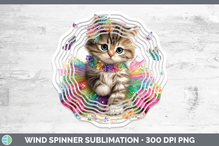 GorgeousAnimals Rainbow Summer Wind Spinner design.