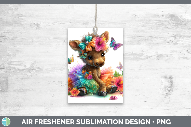 Animals Rainbow Summer Moose Air Freshener Sublimation Car F