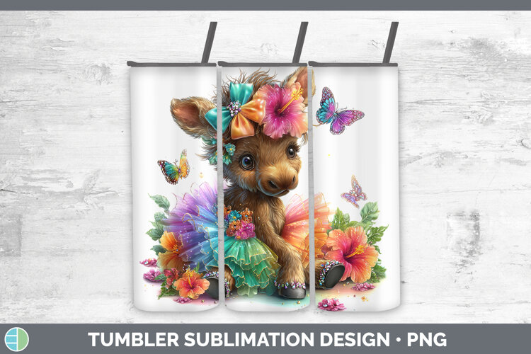 GorgeousAnimals Rainbow Summer Tumbler design.