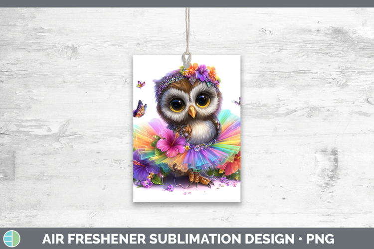 Animals Rainbow Summer Owl Air Freshener Sublimation Car Fre