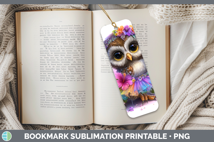 Animals Rainbow Summer Owl Bookmark Sublimation Printable De