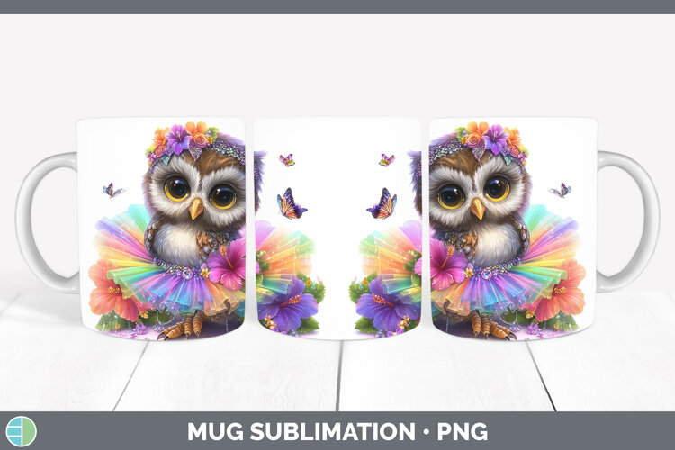GorgeousAnimals Rainbow Summer Mug Wrap design.