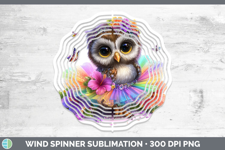 GorgeousAnimals Rainbow Summer Wind Spinner design.
