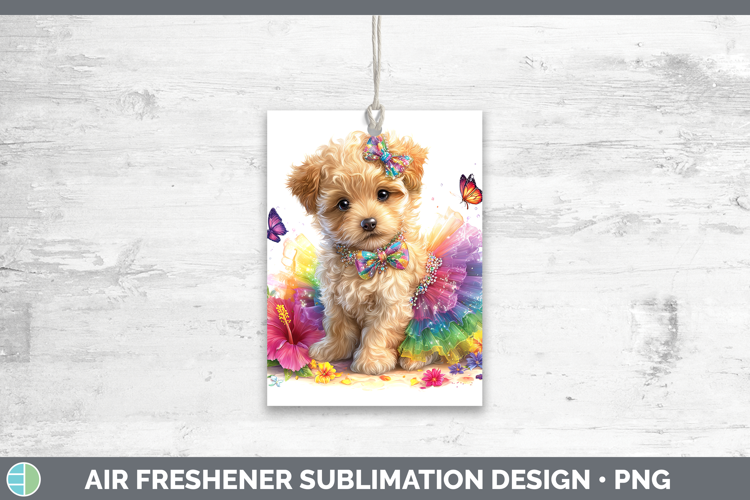 Animals Rainbow Summer Puppy Air Freshener Sublimation Car F