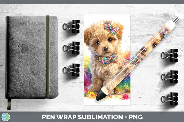 GorgeousAnimals Rainbow Summer Pen Wrap design.