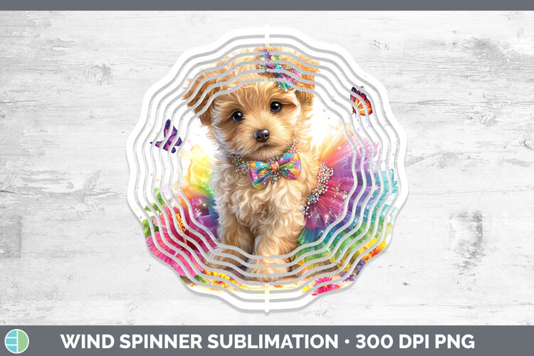 GorgeousAnimals Rainbow Summer Wind Spinner design.