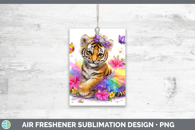 Animals Rainbow Summer Tiger Air Freshener Sublimation Car F
