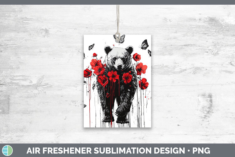 GorgeousAnimals Red Drips Air Freshener design.