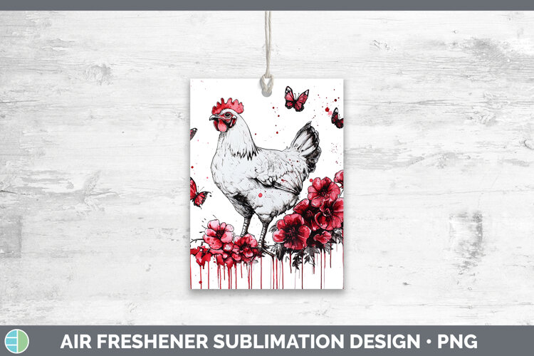 GorgeousAnimals Red Drips Air Freshener design.
