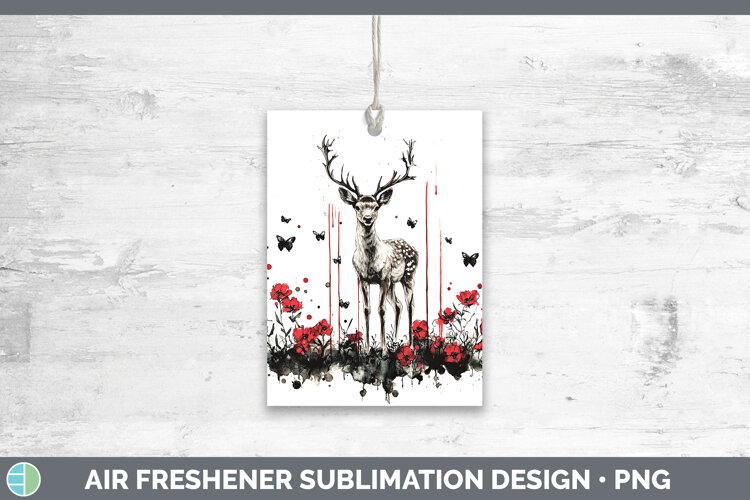 GorgeousAnimals Red Drips Air Freshener design.