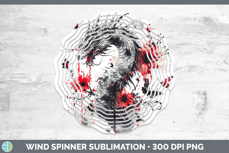 GorgeousAnimals Red Drips Wind Spinner design.