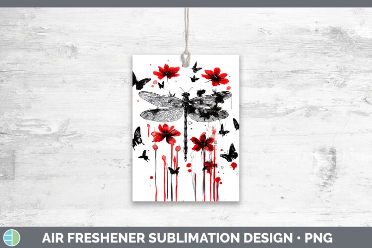 GorgeousAnimals Red Drips Air Freshener design.