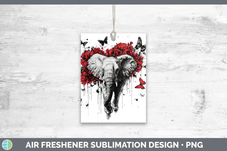 GorgeousAnimals Red Drips Air Freshener design.