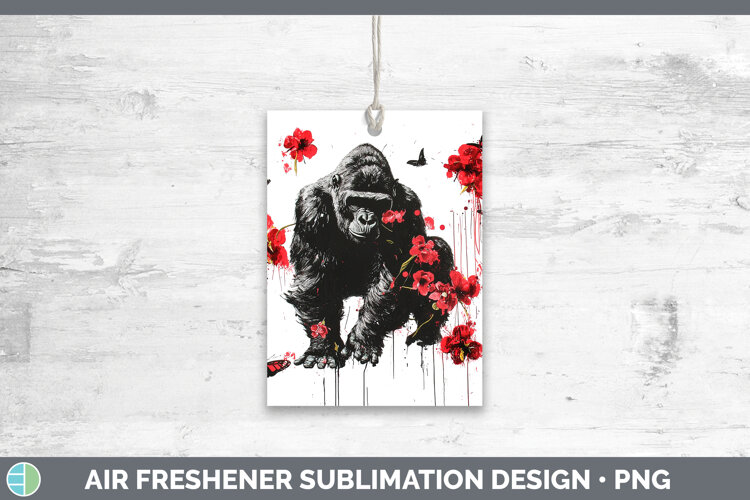 GorgeousAnimals Red Drips Air Freshener design.