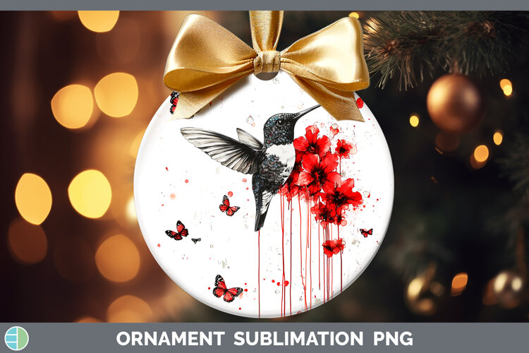 GorgeousAnimals Red Drips Ornament design.