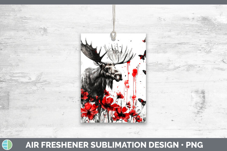 GorgeousAnimals Red Drips Air Freshener design.