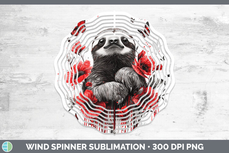 GorgeousAnimals Red Drips Wind Spinner design.