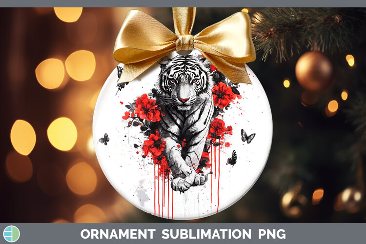 GorgeousAnimals Red Drips Ornament design.