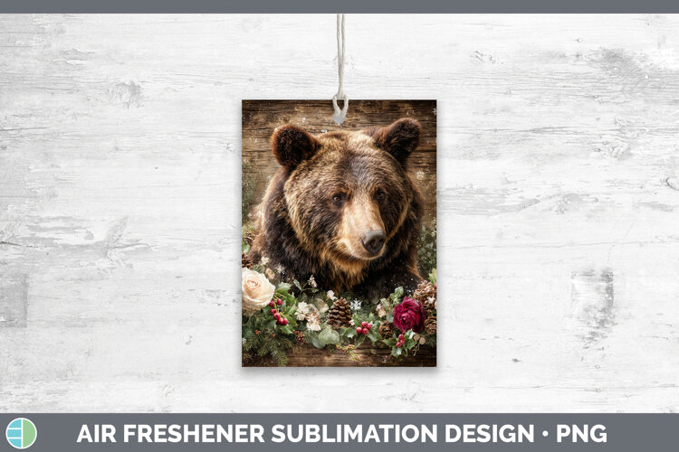 GorgeousAnimals Rustic Christmas Air Freshener design.