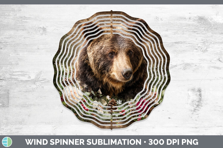 GorgeousAnimals Rustic Christmas Wind Spinner design.