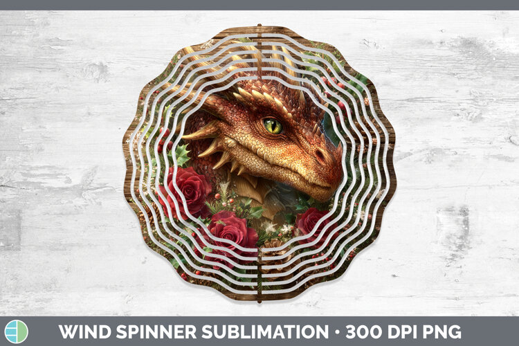 GorgeousAnimals Rustic Christmas Wind Spinner design.