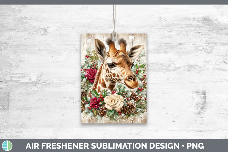 GorgeousAnimals Rustic Christmas Air Freshener design.