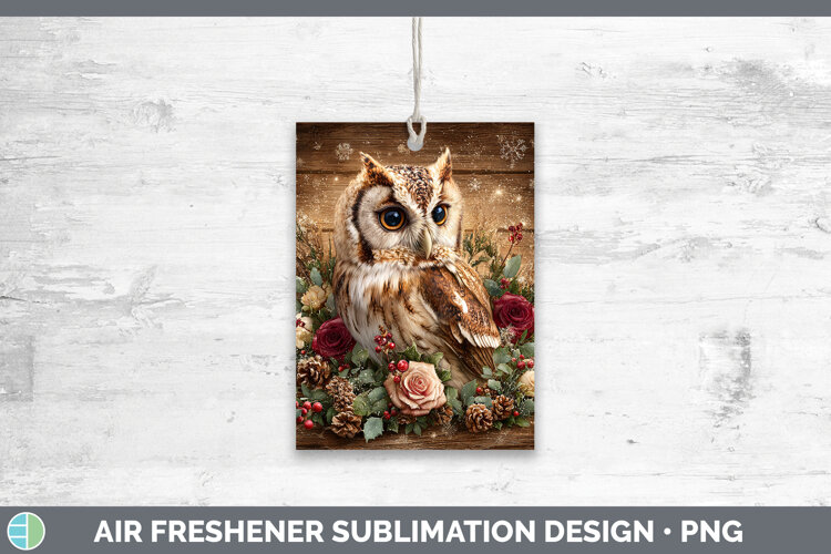 GorgeousAnimals Rustic Christmas Air Freshener design.