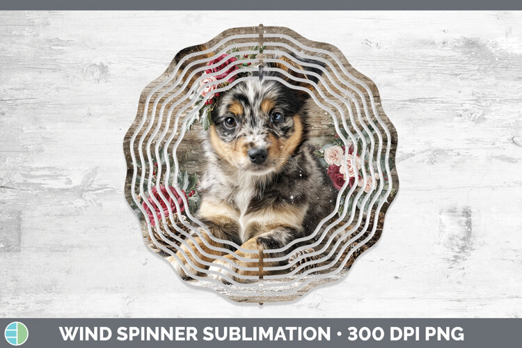 GorgeousAnimals Rustic Christmas Wind Spinner design.