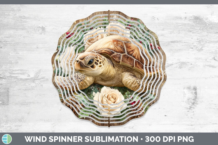 GorgeousAnimals Rustic Christmas Wind Spinner design.