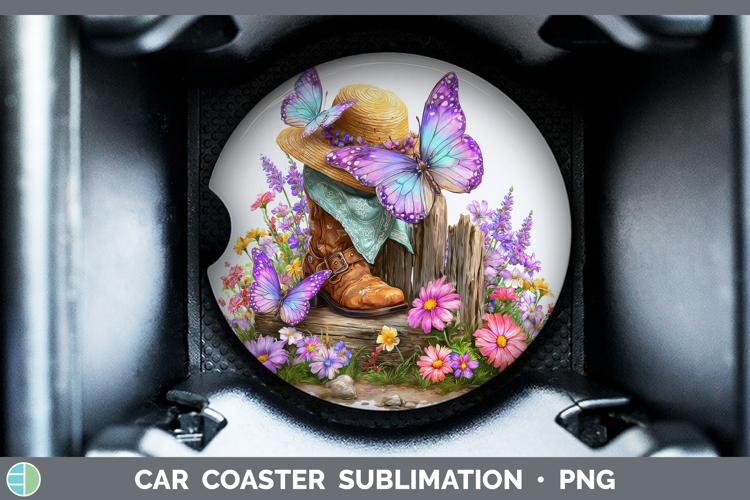 Animals Summer Bandana Butterfly Car Coaster Sublimation De