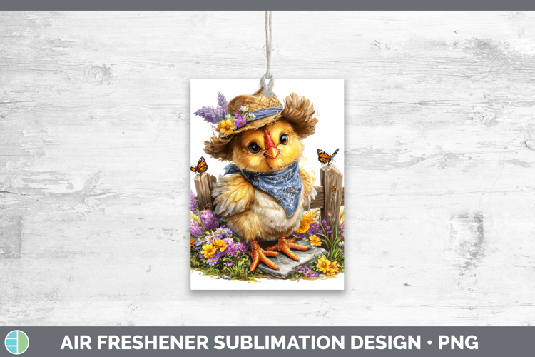 Animals Summer Bandana Chicken Air Freshener Sublimation Car