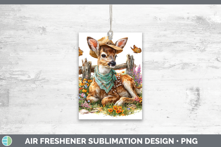 Animals Summer Bandana Deer Air Freshener Sublimation Car Fr