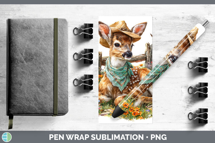 GorgeousAnimals Summer Bandana Pen Wrap design.