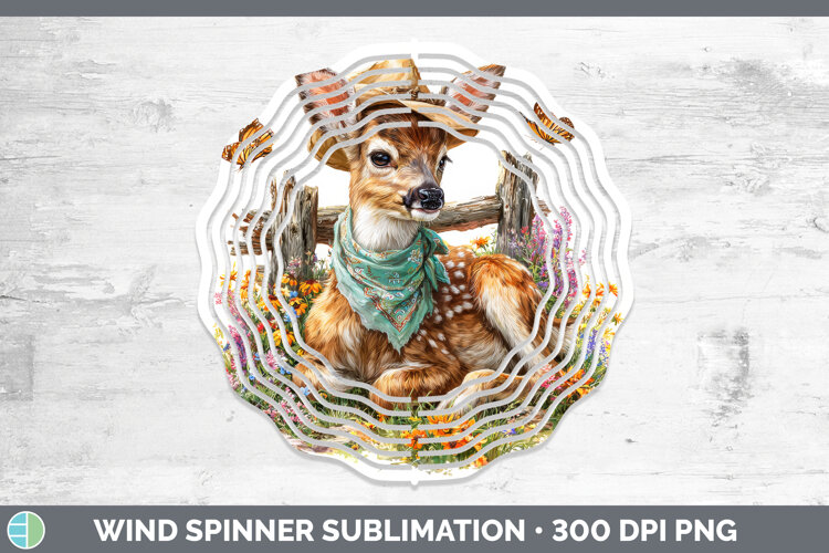 GorgeousAnimals Summer Bandana Wind Spinner design.