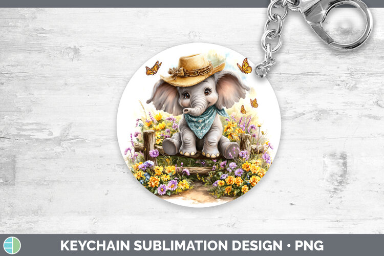 GorgeousAnimals Summer Bandana Keychain design.